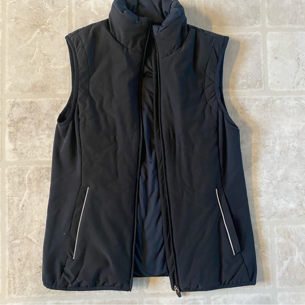 Women's Black Quilted Vest